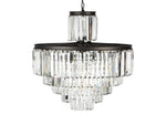 Leyland Faceted Deco Tiered Chandelier