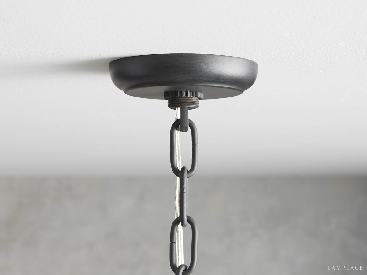 Leyland Faceted Deco Round Chandelier