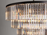 Leyland Prism Crystal Tiered Round Chandelier