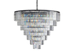 Leyland Prism Crystal Tiered Round Chandelier