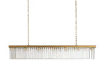 Leyland Faceted Deco Rectangular Chandelier