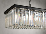 Leyland Faceted Deco Rectangular Chandelier