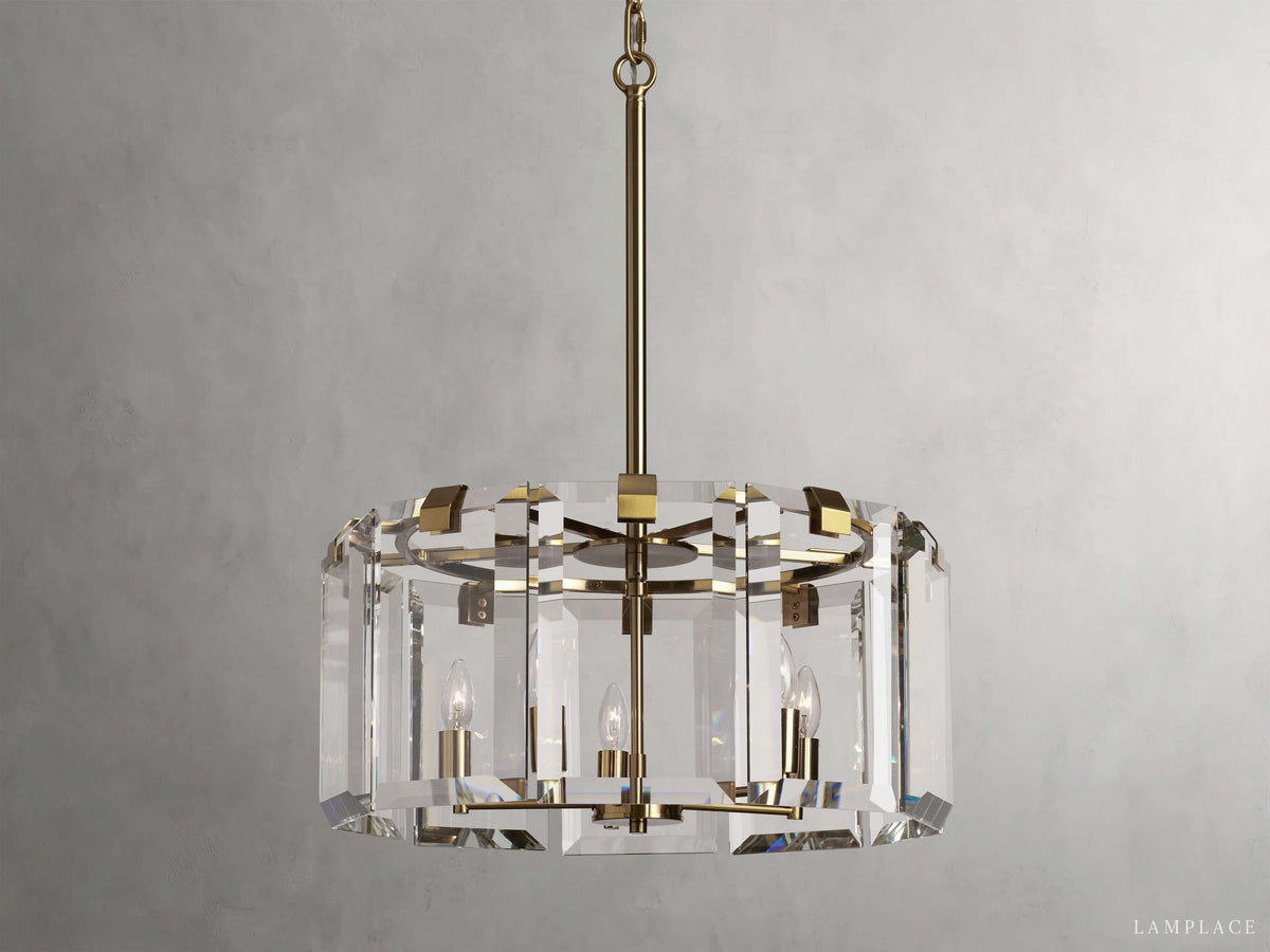 Amaya Delicate Crystal Round Chandelier