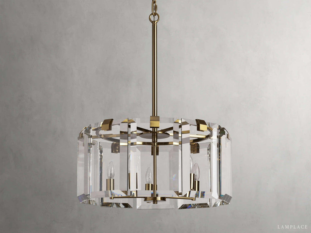 Amaya Delicate Crystal Round Chandelier
