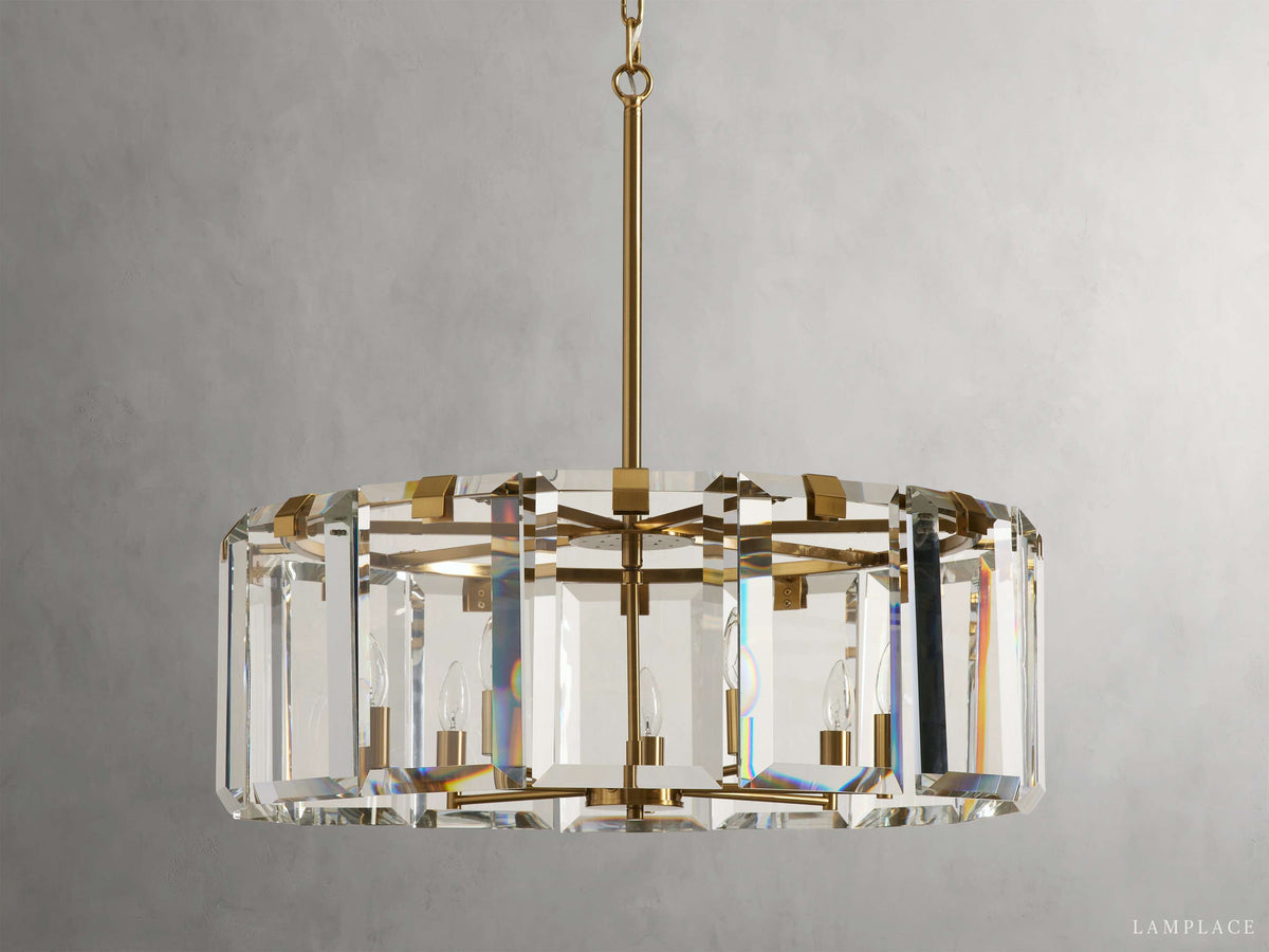 Amaya Delicate Crystal Round Chandelier