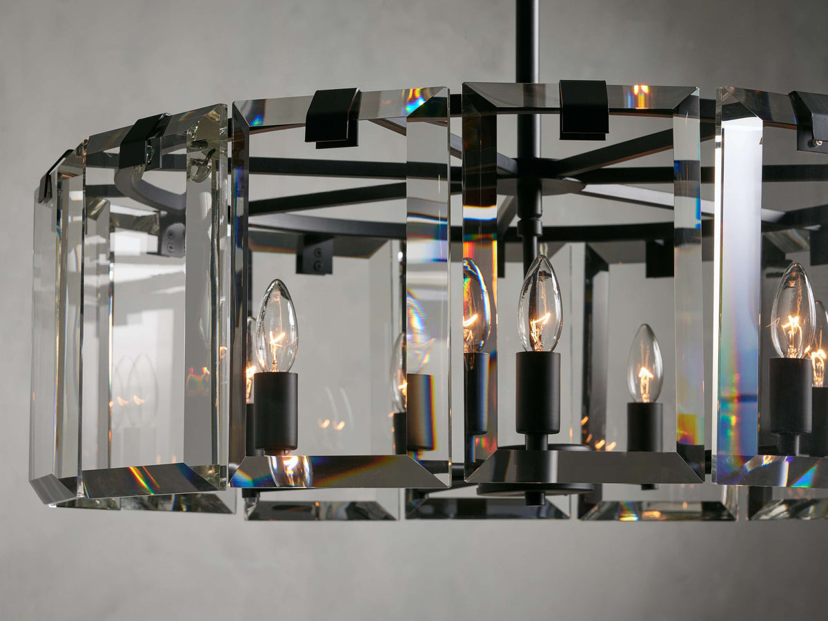 Amaya Luxe Crystal Round Chandelier