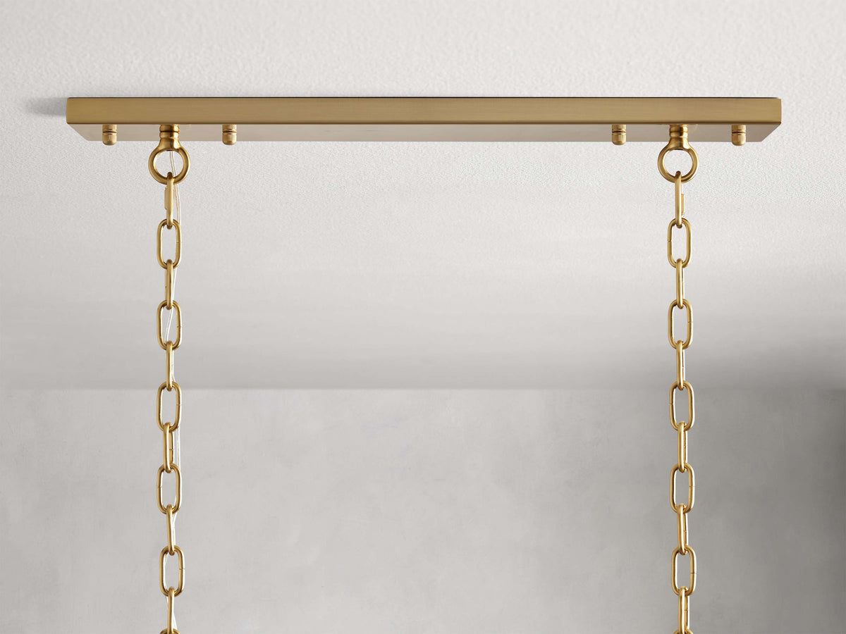 Amaya Luxe Crystal Rectangular Chandelier