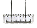 Amaya Luxe Crystal Rectangular Chandelier
