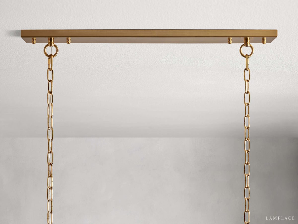 Amaya Delicate Crystal Rectangular Chandelier