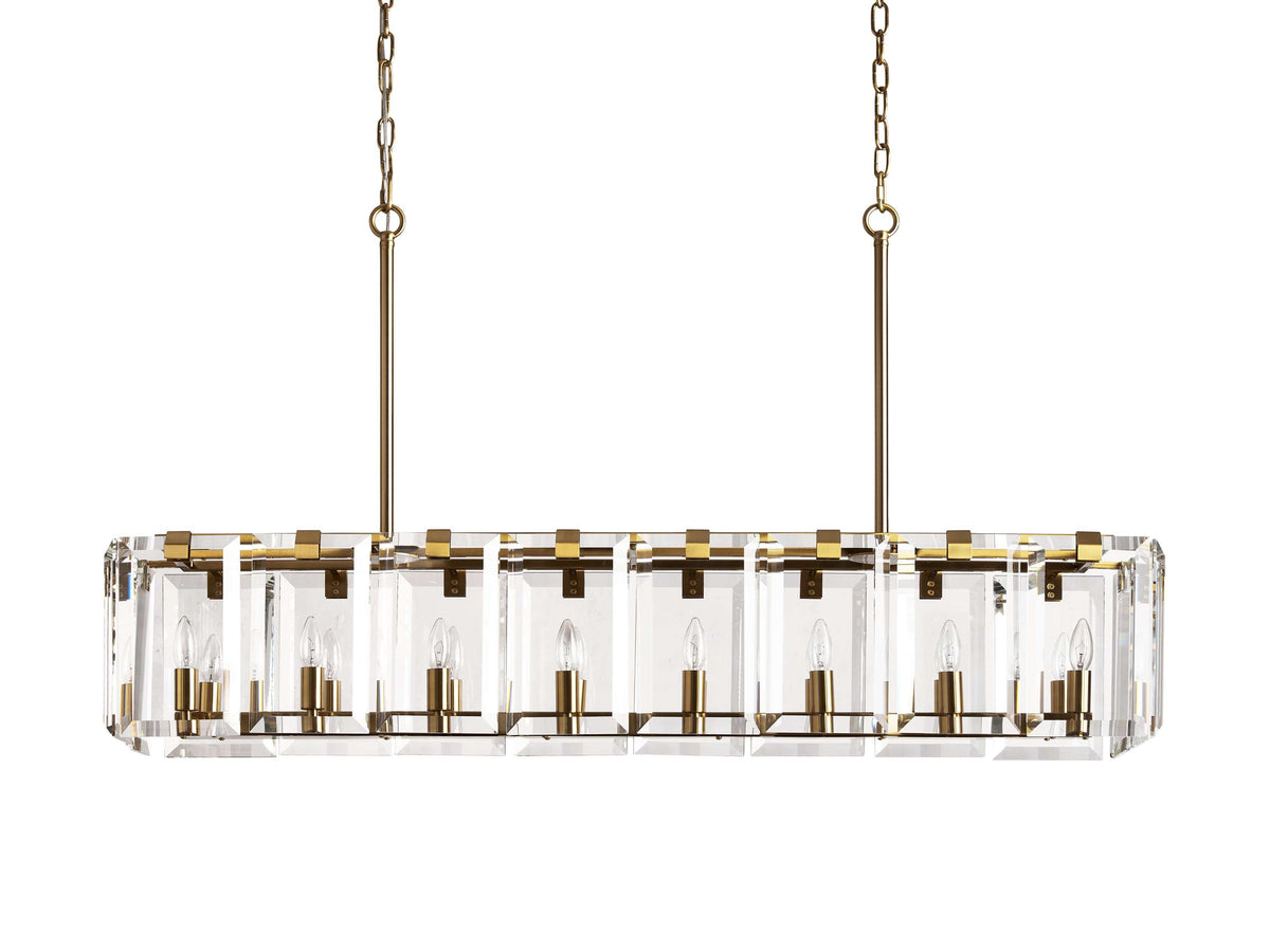 Amaya Delicate Crystal Rectangular Chandelier