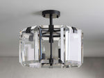 Amaya Luxe Crystal Round Flush Mount
