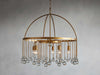 Aubrey Crystal Ball Tiered Round Chandelier