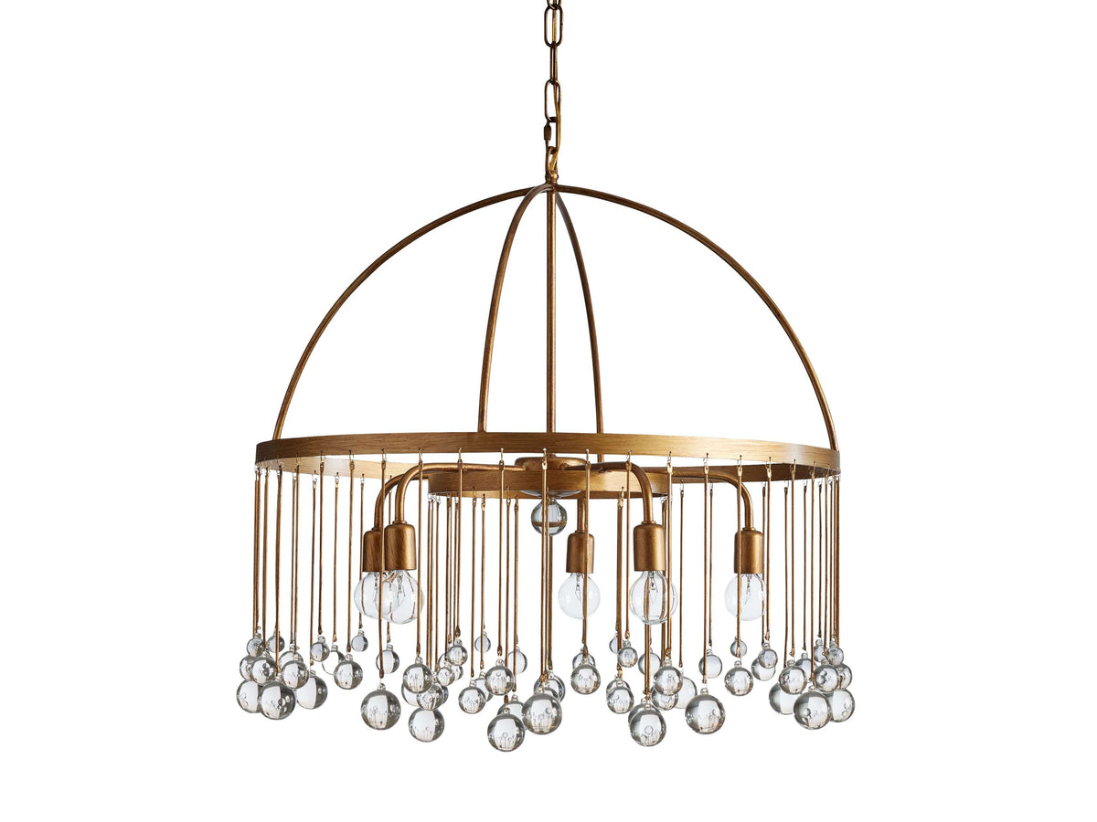 Aubrey Crystal Ball Tiered Round Chandelier