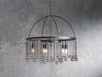 Aubrey Crystal Ball Tiered Round Chandelier