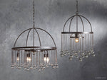 Aubrey Crystal Ball Tiered Round Chandelier