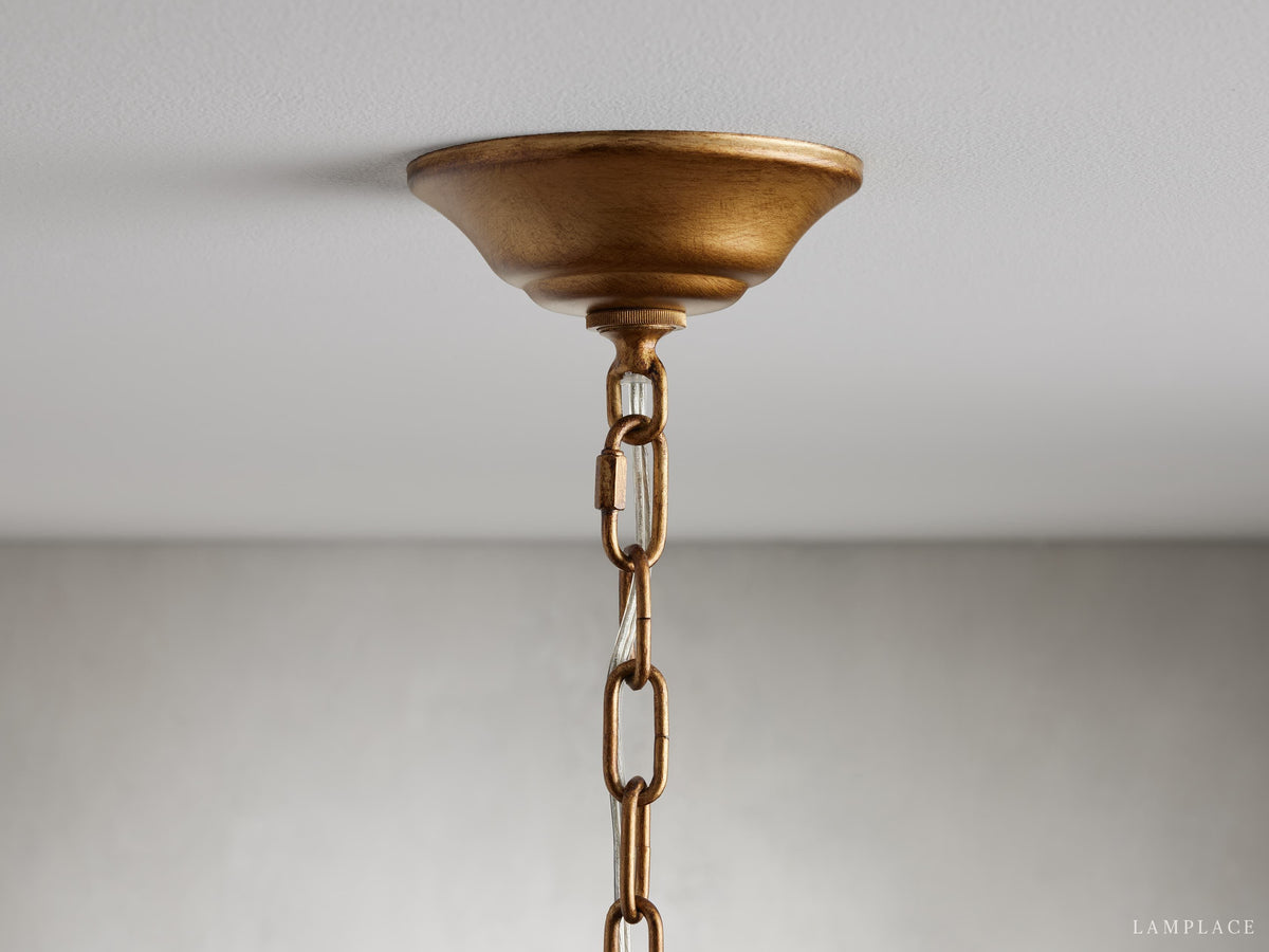 Aubrey Crystal Ball Tiered Round Chandelier