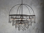 Aubrey Crystal Ball Tiered Round Chandelier