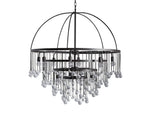 Aubrey Crystal Ball Tiered Round Chandelier