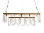 Aubrey Crystal Ball Rectangular Chandelier