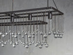 Aubrey Crystal Ball Rectangular Chandelier