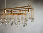 Aubrey Crystal Ball Rectangular Chandelier
