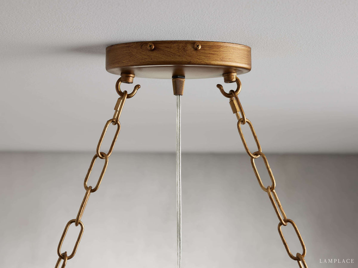 Aubrey Crystal Ball Rectangular Chandelier