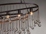 Aubrey Crystal Ball Oval Chandelier