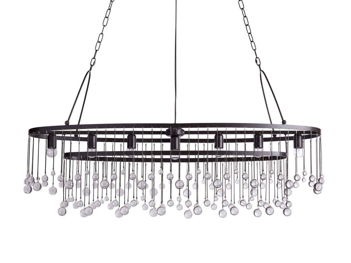 Aubrey Crystal Ball Oval Chandelier