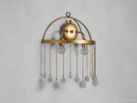 Aubrey Crystal Ball Wall Sconce