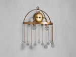 Aubrey Crystal Ball Wall Sconce