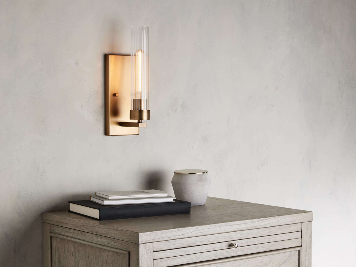 Andreas Modern Glass Wall Sconce