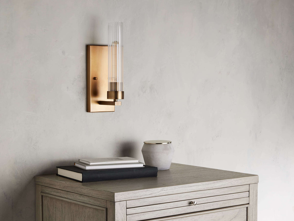 Andreas Modern Glass Wall Sconce