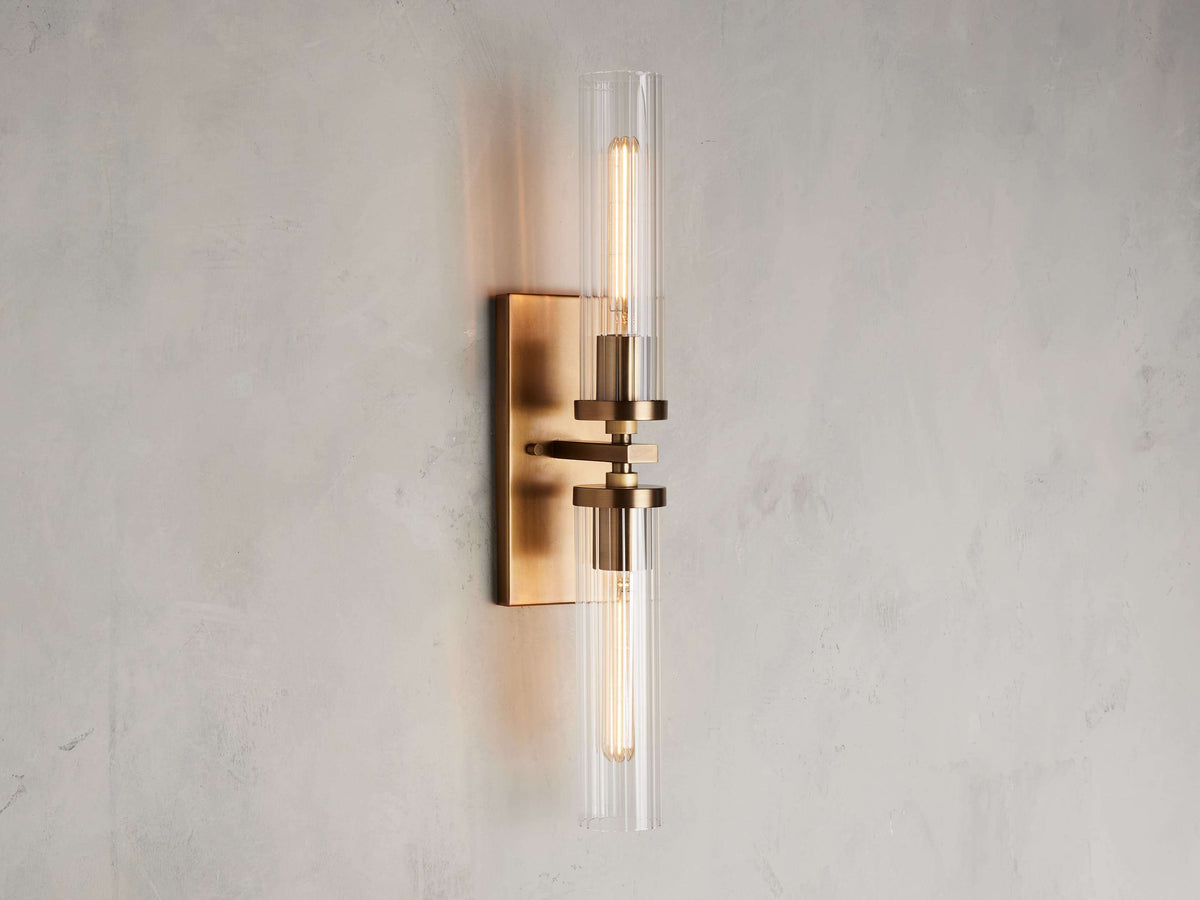 Andreas Modern Glass Wall Sconce