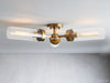 Andreas Modern Glass Flush Mount