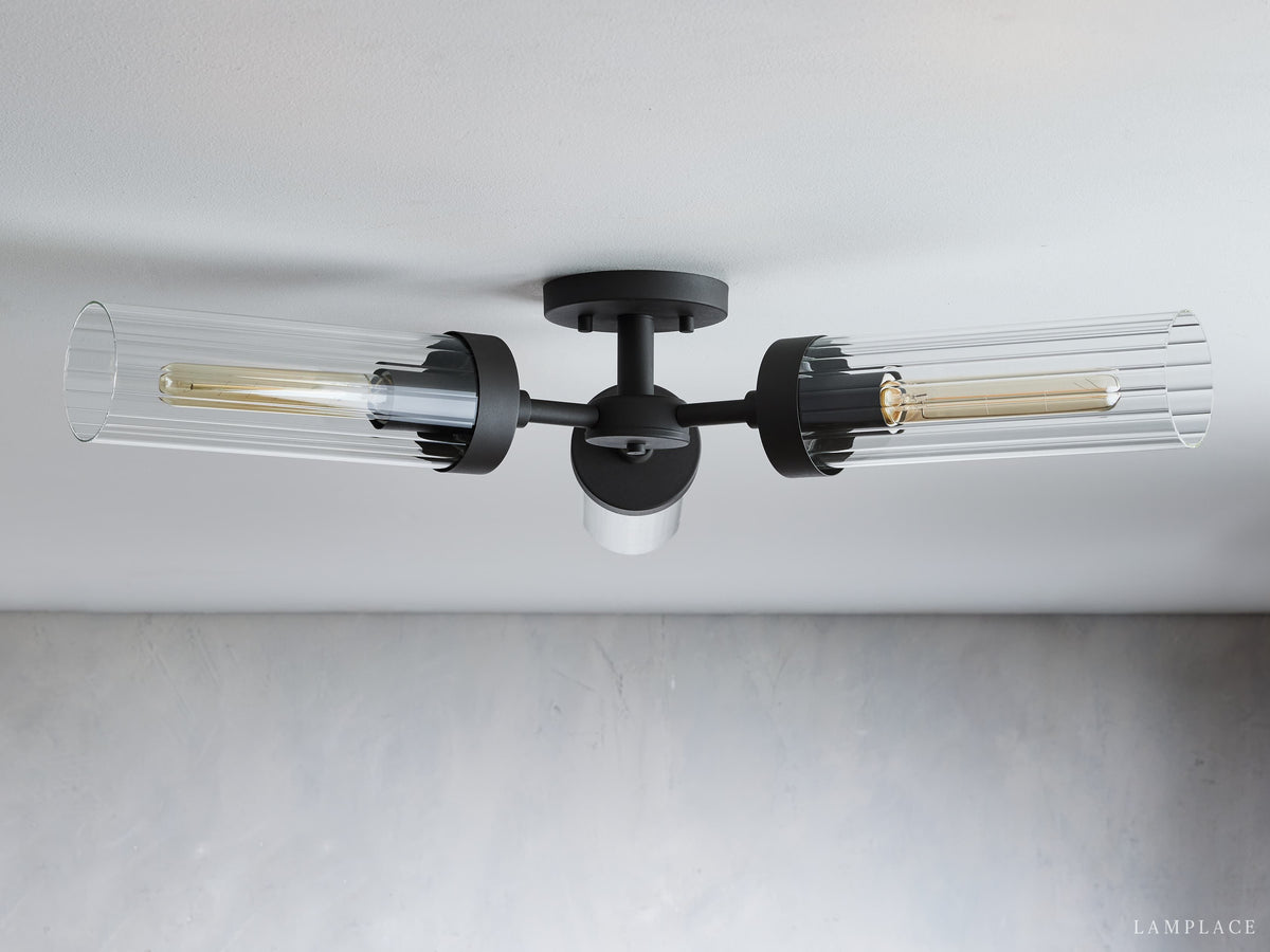 Andreas Modern Glass Flush Mount