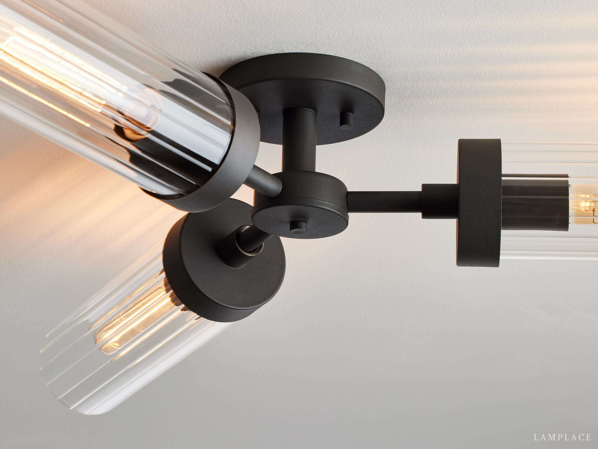 Andreas Modern Glass Flush Mount