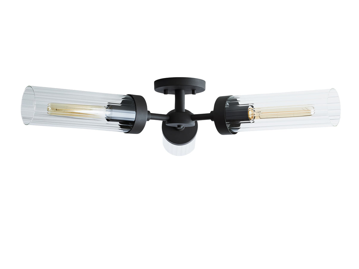 Andreas Modern Glass Flush Mount