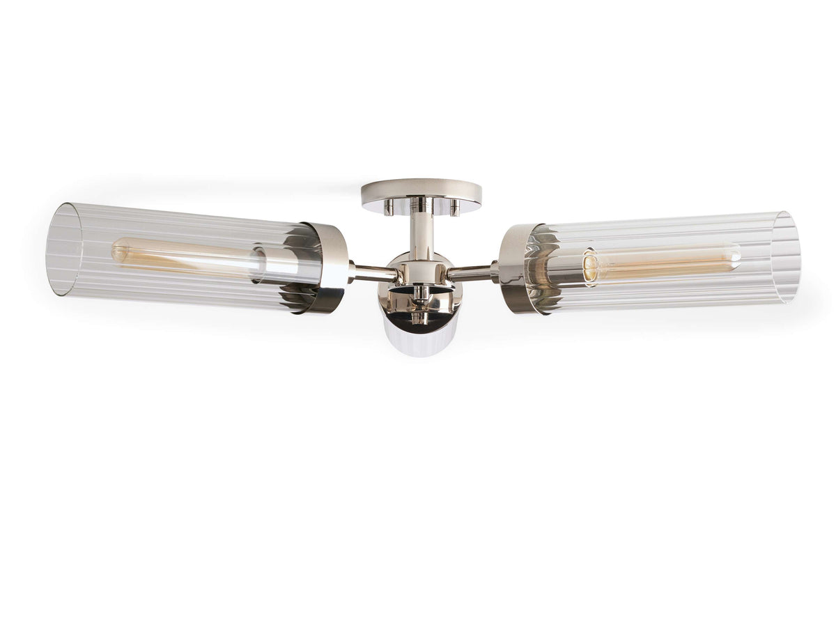 Andreas Modern Glass Flush Mount
