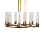 Andreas Modern Glass Round Chandelier
