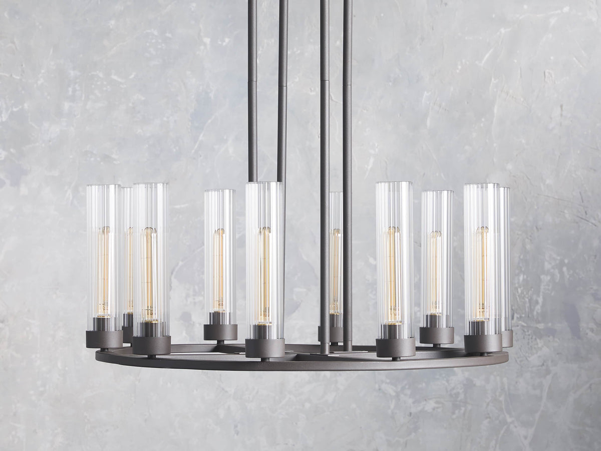 Andreas Modern Glass Round Chandelier