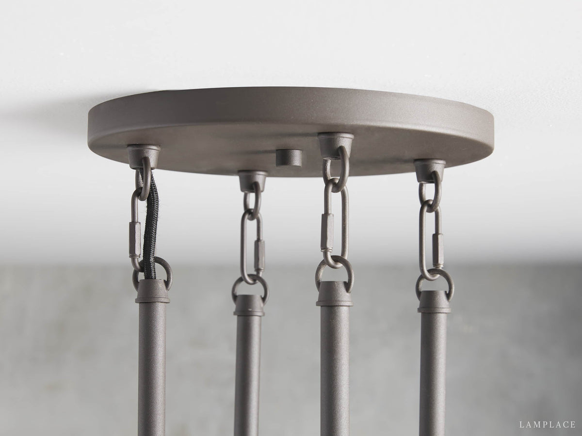 Andreas Modern Glass Round Chandelier