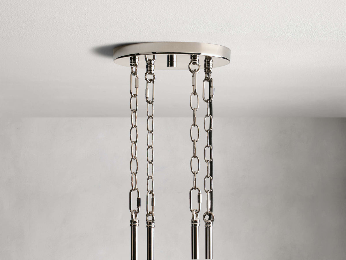 Andreas Modern Glass Round Chandelier