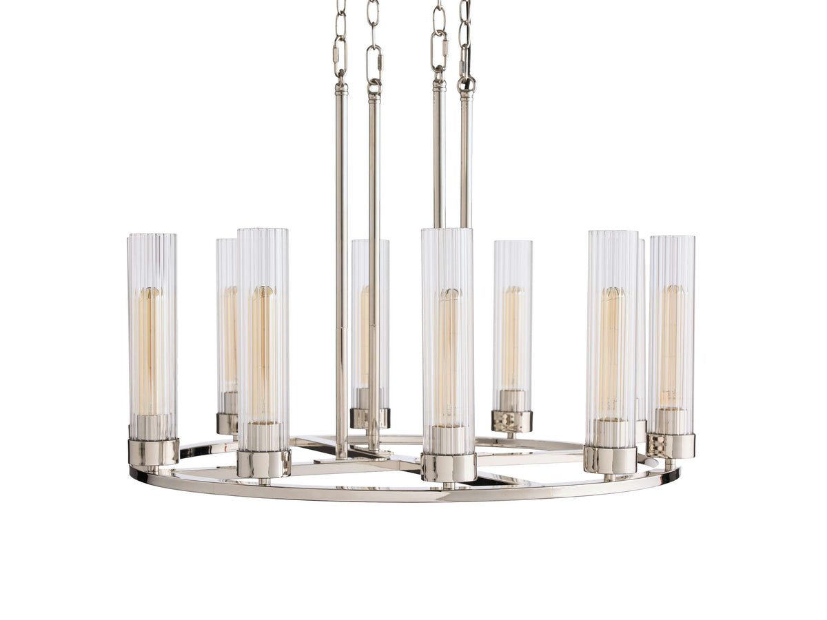 Andreas Modern Glass Round Chandelier