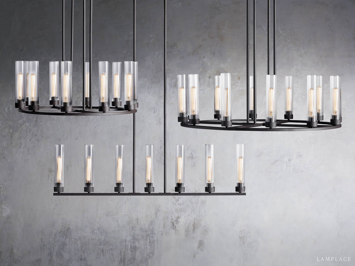 Andreas Modern Glass Round Chandelier