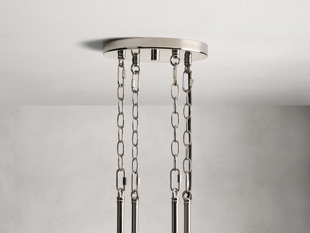 Andreas Modern Glass Round Chandelier