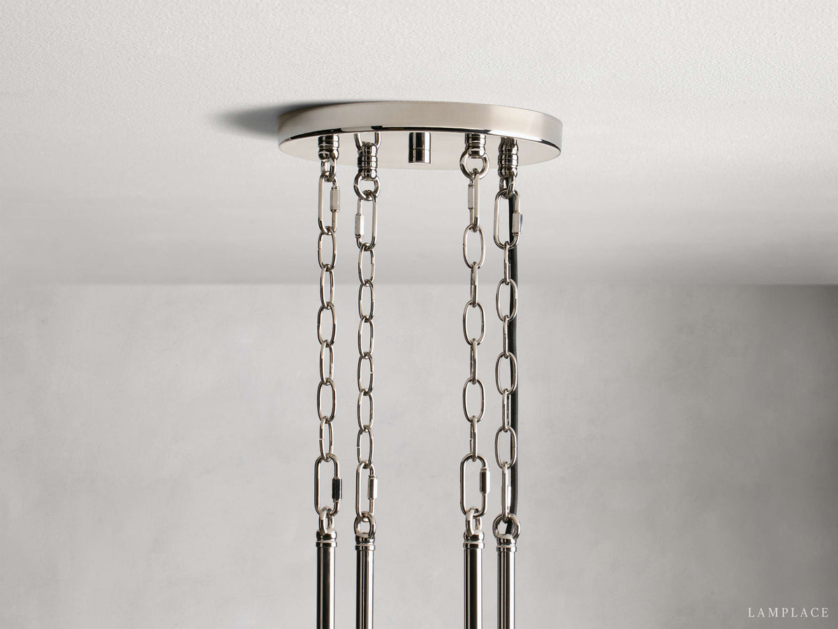 Andreas Modern Glass Round Chandelier