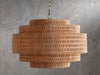 Paloma Handcrafted Rattan Tiered Chandelier