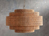 Paloma Handcrafted Rattan Tiered Chandelier