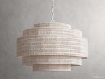 Paloma Handcrafted Rattan Tiered Chandelier