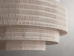 Paloma Handcrafted Rattan Tiered Chandelier